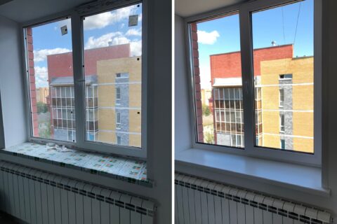 Мойка окон после ремонта и строительства